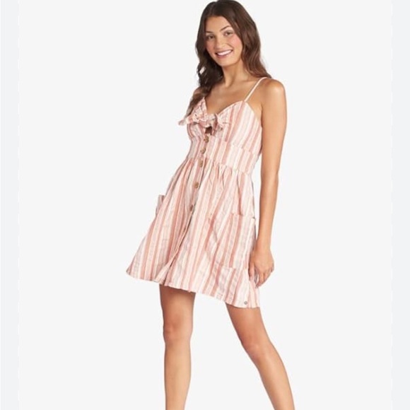 Roxy Dresses & Skirts - Roxy Under the Cali Sun Striped 100% Cotton Dress Size Small New with Tags